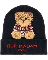 RUE MADAM PARIS - Logo-Embroidered Beanie Hat - Lyst