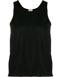 Saint Laurent - Round-neck Knitted Top - Lyst