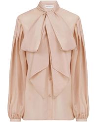 Nina Ricci - Hemd Mit Schleifenkragen - Lyst