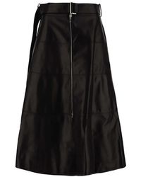 Partow - Jupe Longue À Taille Ceinturée - Lyst