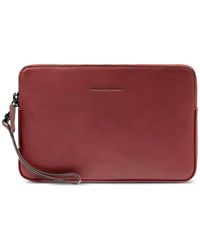 Piquadro - Square Leather Wristlet - Lyst