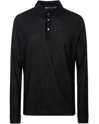 Alpha Industries - Long-Sleeve Button Polo Shirt - Lyst