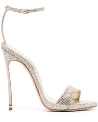 Casadei - Blade 120mm メタリック サンダル - Lyst