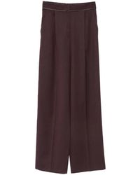 forte_forte - Pleated Wide-Leg Trousers - Lyst