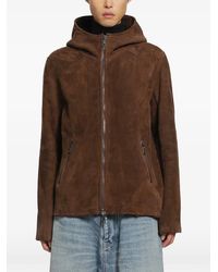 Giorgio Brato - Lamb-Suede Hooded Jacket - Lyst