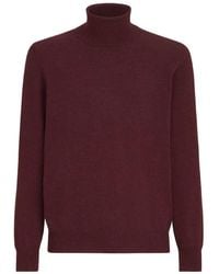 Brunello Cucinelli - Mouliné Cashmere Turtleneck Sweater - Lyst