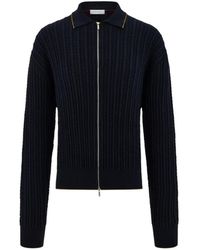 Ferragamo - Cotton And Silk Cardigan - Lyst