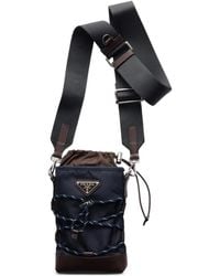 Prada - Speedrock Re-Nylon And Leather Smartphone Case - Lyst