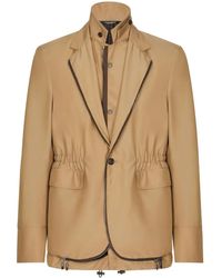 Dolce & Gabbana - Blazer deconstruido a capas - Lyst
