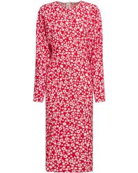Marni - Midi-Jurk Met Bloemenprint - Lyst