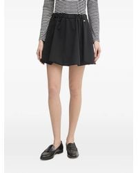 GAUDI - Elasticated Logo-Plaque Mini Skirt - Lyst