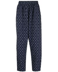 Marcelo Burlon - Stitch Cross-print Pajama Trousers - Lyst