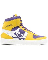 Heren Hoge sneakers Heren Schoenen voor voor Sneakers voor Hoge sneakers  Bespaar 42% Philipp Plein Leer Phantom High-top Sneakers in het Wit voor  heren allware.com.br