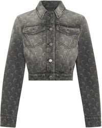 Marine Serre - Moon Denim Jacket - Lyst
