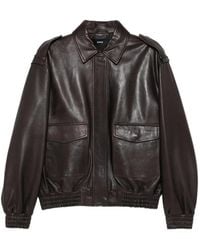 Arma - Astra Leather Bomber Jacket - Lyst