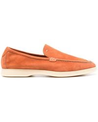 BOGGI - Almond-toe Suede Loafers - Lyst