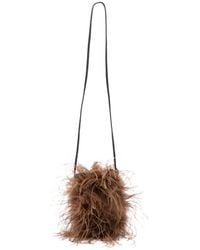 Yves Salomon - Borsa A Tracolla Con Piume - Lyst