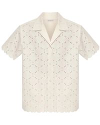 Moncler - Broderie Anglaise Shirt - Lyst