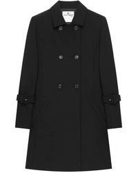 Courreges - Double-Breasted Embroidered-Logo Coat - Lyst