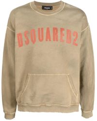 DSquared² - Logo-Print Detail Sweatshirt - Lyst