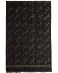 KARL LAGERFELD - Sciarpa Con Motivo Caratteristico - Lyst