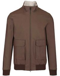 Herno - Zip-Up Cotton Bomber Jacket - Lyst
