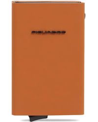Piquadro - Logo-Plaque Zip Wallet - Lyst