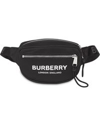 Burberry Mini Gürteltasche mit Logo - Schwarz