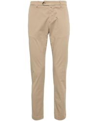 Briglia 1949 - Low-rise Stretch-cotton Tapered Chinos - Lyst