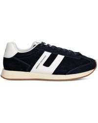 ARMANI EXCHANGE - Logo-Print Panelled Sneakers - Lyst
