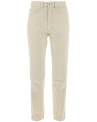 Ami Paris - Logo-Patch Straight-Leg Cotton Denim Jeans - Lyst