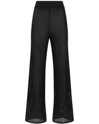 Alpha Studio - Ribbed-Knit Trousers - Lyst