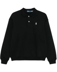Polo Ralph Lauren - Polo-Collar Fleece Sweatshirt - Lyst