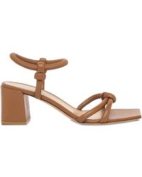Gianvito Rossi - 55Mm Juno Leather Sandals - Lyst