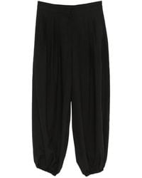 Source Unknown - Ruched Straight-Leg Trousers - Lyst