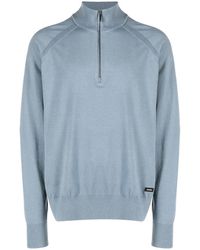 Calvin Klein - Lyocell-Blend Quarter-Zip Jumper - Lyst