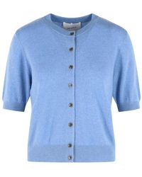 Lisa Yang - Short-Sleeve Cashmere Cardigan - Lyst