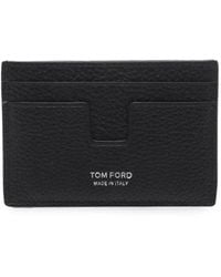 Tom Ford - T-Line Grained Leather Card Holder - Lyst