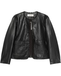 Rohe - Whipstitch-Trim Collarless Jacket - Lyst