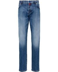Kiton - Halbhohe Slim-Fit-Jeans - Lyst