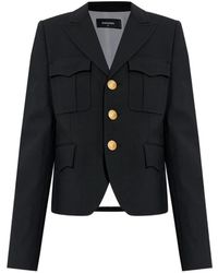 DSquared² - Blazer Con Botones - Lyst