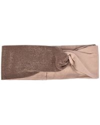 Brunello Cucinelli - Beaded Twisted Headband - Lyst