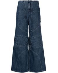 Off-White c/o Virgil Abloh - Motorcycle Wide-leg Jeans - Lyst