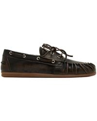 Alohas - Mocassins Brossés À Lacets - Lyst