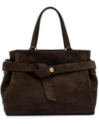 Gianni Chiarini - Medium Miranda Suede Buckled Tote Bag - Lyst