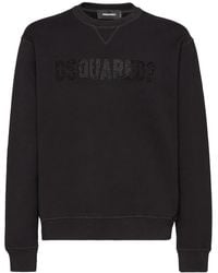 DSquared² - Logo-Print Cotton Sweatshirt - Lyst
