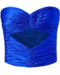 Alejandra Alonso Rojas - Cut-Out Bustier Top - Lyst