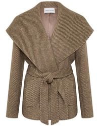 Rebecca Vallance - Lemuel Belted Wool Jacket - Lyst