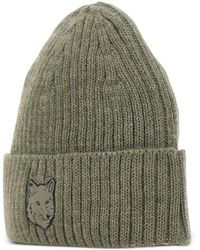 Maison Kitsuné - Fox-Head Ribbed Beanie - Lyst
