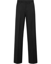 Philipp Plein - Wool Wide-Leg Trousers - Lyst